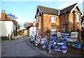 SU6089 : Scooters in Castle Lane by Des Blenkinsopp