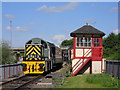 TL1697 : Diesel loco at Orton Mere station by Paul Bryan