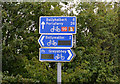 J6069 : National Cycle Network signs near Ballywalter by Albert Bridge