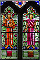 TQ6724 : St Bartholomew Window, Burwash church by Julian P Guffogg