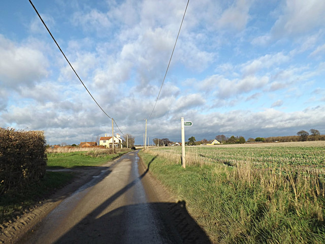 Grimston Lane & footpath