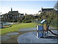 SX9473 : Play equipment at the lido by Robin Stott