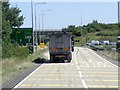 TL1971 : Eastbound A14, Brampton Hut Interchange by David Dixon