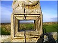 NZ2849 : View through the sculpture at Great Lumley by Robert Graham