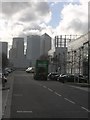 TQ3881 : Electra Business Park and view of Canary Wharf by Christopher Hilton