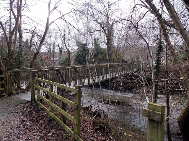 Afon Cynon footbridge, Robertstown, Aberdare