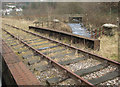 SS9089 : Disused railway crossing the Afon Garw by Pont-y-rhyl by eswales