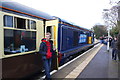 TQ2259 : Charter train at Epsom Downs Station by Roger Templeman