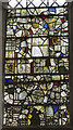 TQ6852 : Medieval Stained glass window, St Mary's church, Nettlestead by J.Hannan-Briggs