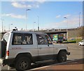 SJ9091 : M60 crossing Portwood roundabout by Gerald England