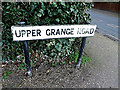 TM4289 : Upper Grange Road sign by Geographer