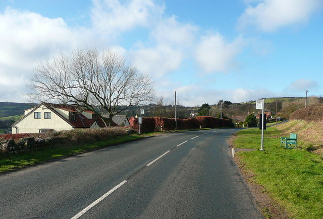 Bus stops on the B1447