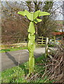 NZ9405 : Millennium signpost, Robin Hoods Bay by Humphrey Bolton