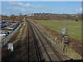 SU9947 : Approaching Guildford by Alan Hunt