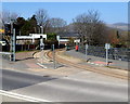 SH5738 : Narrow gauge track on the north side of High Street, Porthmadog by Jaggery