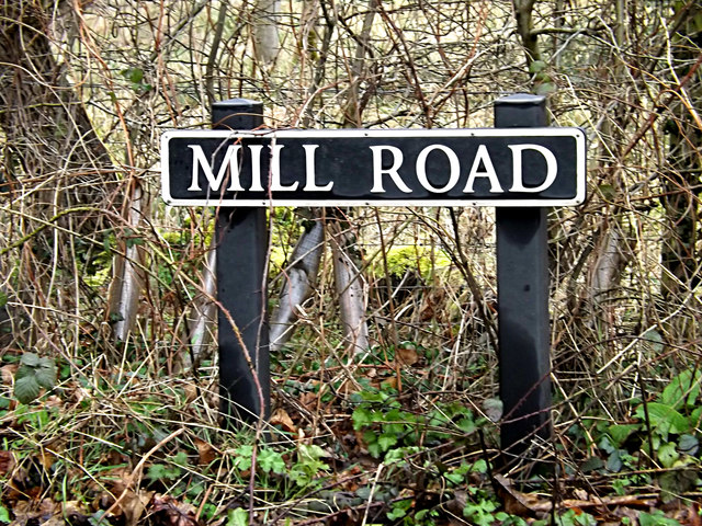 Mill Road sign