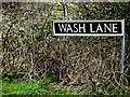 TM2695 : Wash Lane sign by Geographer