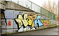 J3876 : Graffiti, Tillysburn, Belfast - March 2014(2) by Albert Bridge