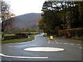 NY3407 : Mini roundabout on the A591 at Grasmere by Graham Robson