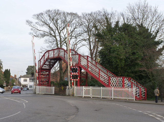 Oakham Level Crossing footbridge