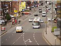 SJ8499 : Bendi-bus on Cheetham Hill Road by David Dixon