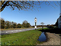 TM3690 : B1062 Watch House Hill & Tally Ho Tearooms sign by Geographer