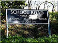 TM3793 : School Road sign by Geographer