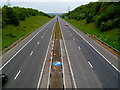 ST5887 : Motorway cutting near Ingst by Jaggery