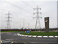 NT3168 : Shawfair roundabout on the A7 by M J Richardson