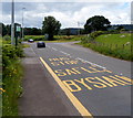 SO3104 : Bilingual bus stop in rural Monmouthshire by Jaggery