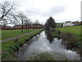 ST2895 : South from Maendy Way along a disused fragment of canal in Cwmbran by Jaggery