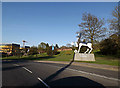 SU9850 : Perimeter Road & The University of Surrey sign by Geographer