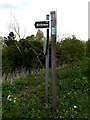 TM4288 : Wash Lane bridleway sign by Geographer