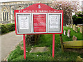 TM4290 : St.Michael's Church Notice Board by Geographer