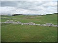 NY7507 : Broken down drystone wall, west of Wiseber Hill by Christine Johnstone