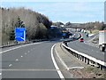 NS8140 : Approaching Junction 10, Northbound M74 by David Dixon