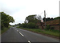 TM4593 : Rectory Road & Aldeby Village sign by Geographer