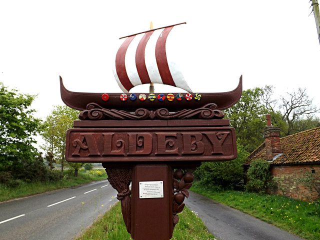 Aldeby Village sign