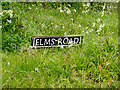 TM4393 : Elms Road sign by Geographer