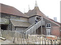 TQ8125 : Steps To Great Dixter Oast House by Paul Gillett