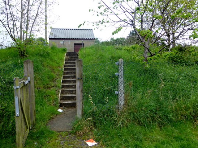 Steps to small utility station, Omagh