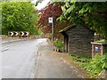 SJ4259 : Wooden Bus Shelter on the B5130 at Aldford by David Dixon