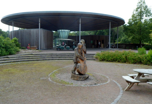 Two sculptures, National Botanic Garden of Wales