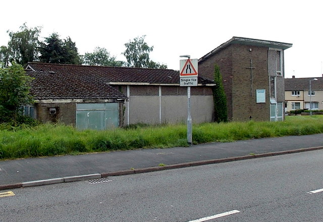 Derelict former church in Bettws, Newport