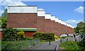 SP0766 : Side walls of 3-storey houses, Huntington Close, Winyates East, Redditch by Robin Stott