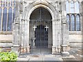 SJ9498 : South Doorway, Ashton Parish Church by David Dixon