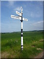 NT6075 : Rural East Lothian : ELCC Fingerpost At Grangemuir Crossroads by Richard West