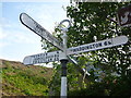 NT5870 : East Lothian County Council Fingerposts : Garvald by Richard West