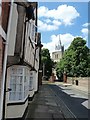 SP8113 : Aylesbury - Church Street leading to St Mary's by Rob Farrow