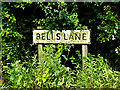 TL8348 : Bells Lane sign by Geographer